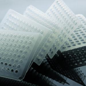 0.1ml 96 Well PCR Plate, Semi Skirt, Clear