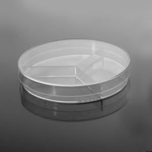 100 x 15 mm Petri Dish, Y-Plate (3-section), Semi-Stackable, sterile