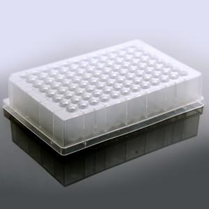 0.5ml 96-Well Deep Well Plate, V-Bottom,  Round, sterile